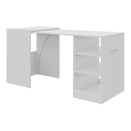 Imagem de Aparador com Mesa Dobrável Cantinho do Café Ibiza Multimóveis Branco