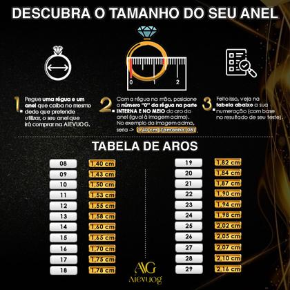 Imagem de Aparador de Aliança Ouro Banhado 18k em 10 Camadas Com Zirconia
