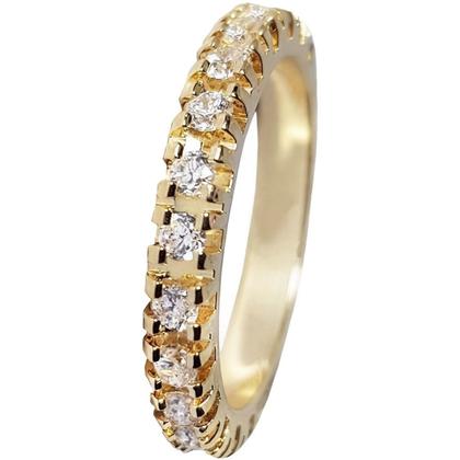 Imagem de Aparador de Aliança Ouro Banhado 18k em 10 Camadas Com Zirconia