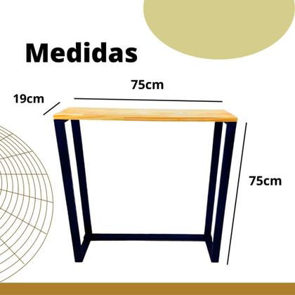 Imagem de Aparador De Madeira Estilo Industrial Buffet Sala Jantar Decorativo Casa Apartamento Decoração Objetos Café Coffee