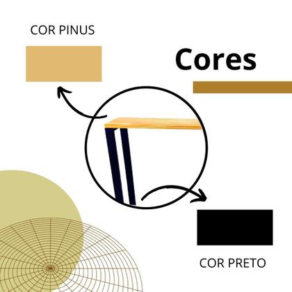 Imagem de Aparador De Madeira Estilo Industrial Buffet Sala Jantar Decorativo Casa Apartamento Decoração Objetos Café Coffee