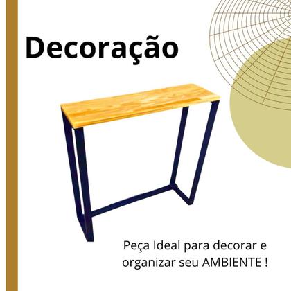 Imagem de Aparador De Madeira Estilo Industrial Buffet Sala Jantar Decorativo Casa Apartamento Decoração Objetos Café Coffee