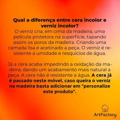 Imagem de Aparador de Madeira Pinus Linea de 4 Prateleiras Ample com 2 Gavetas Branco e Natural