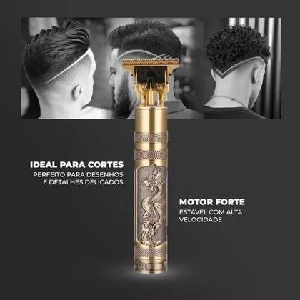 Imagem de Aparador de Pelo T9 Dourado: Versatilidade para 110V/240V