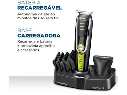 Imagem de Aparador de Pelos Mondial Super Groom 6 em 1