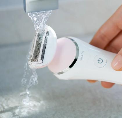 Imagem de Aparador de Pelos Philips SatinShave Série 6000 BRL146/00 - Branco e Rosa