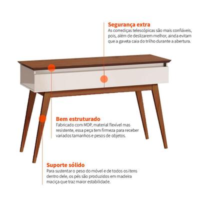 Imagem de Aparador Dunedin Off White e Freijo Touch