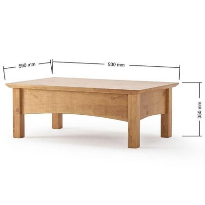 Imagem de Aparador E Mesa De Centro 100% Madeira Bella Carvalho Fosco