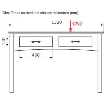 Imagem de Aparador E Mesa De Centro 100% Madeira Bella Carvalho Fosco
