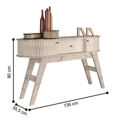 Imagem de Aparador e Mesa de Centro Montreal Calacata Off White