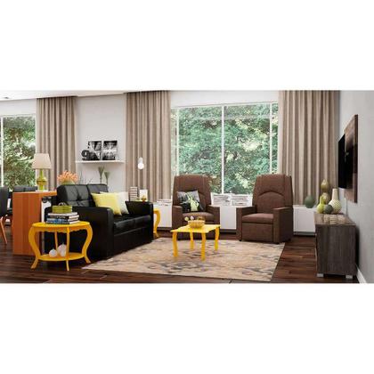 Aparador Gold Imbuia 140 cm - Mobly Imagem de Aparador Gold Imbuia 140 cm