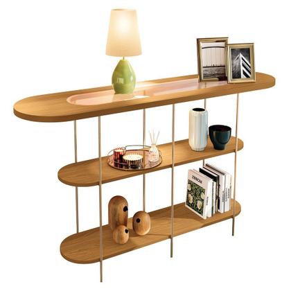 Imagem de Aparador Infinity e Mesas de Centro Sky com Tampo de Vidro e em MDF - HB Móveis