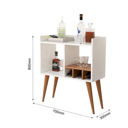 Imagem de Aparador Moderno p/ Salas Adega Porta Vinhos Taças Mini Bar