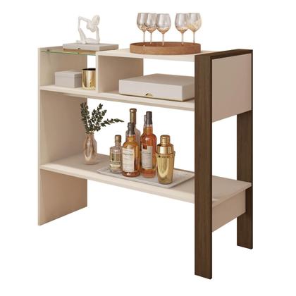 Imagem de Aparador Nichos Decoração Sofisticado MDP/MDF Resistente