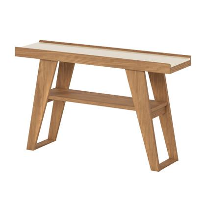 Imagem de Aparador para Sala 1 Prateleira MDP Nature Off White 136cm Menphis Marrom