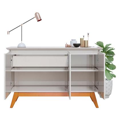 Imagem de Aparador para Sala Buffet Ambiente Classic 3 Portas com Gaveta Off White - Imcal