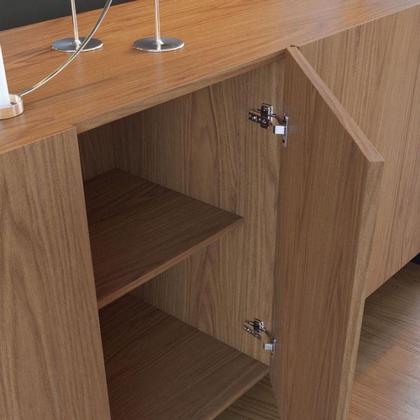 Imagem de Aparador Para Sala Buffet Copacabana Freijó Preto Acetinado- Colibri