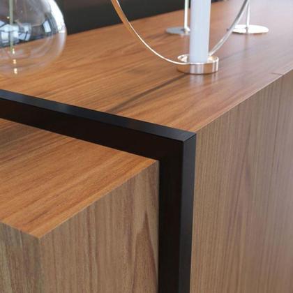 Imagem de Aparador Para Sala Buffet Copacabana Freijó Preto Acetinado- Colibri