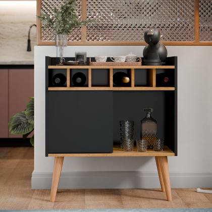 Imagem de Aparador Para Sala / Cozinha Barzinho Escritório Buffet Pés Palito Retro Florença - Várias Cores