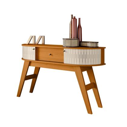 Imagem de Aparador para Sala de Estar 2 portas Flexíveis em MDF Curvo 1 Gaveta Estoril