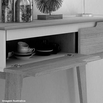 Imagem de Aparador para Sala de Estar Ambiente Bellíssima Off White Cinamomo - Valdemóveis