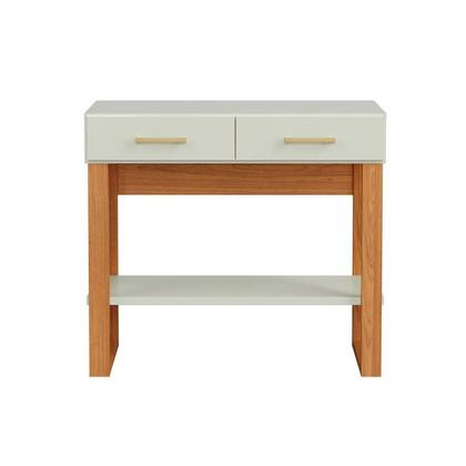 Imagem de Aparador para Sala de Estar com 2 Gavetas Pradel Branco/Freijo/Off White