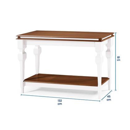 Imagem de Aparador para Sala e Divisor de Ambiente com 1 Prateleira 2004 Manchester Linz Móveis - Cinza/Imbuia Glazer