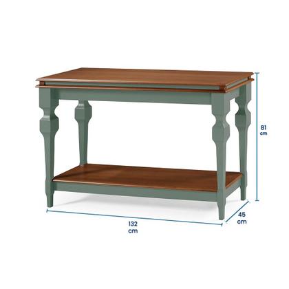 Imagem de Aparador para Sala e Divisor de Ambiente com 1 Prateleira 2004 Manchester Linz Móveis - Cinza/Imbuia Glazer