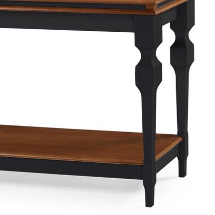 Imagem de Aparador para Sala e Divisor de Ambiente com 1 Prateleira 2004 Manchester Linz Móveis - Preto/Imbuia Glazer