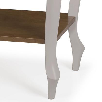 Imagem de Aparador para Sala Pés Luis XV com Gaveta e Prateleira 1010P Linz Móveis - Imbuia Glazer