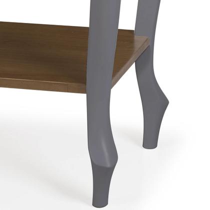 Imagem de Aparador para Sala Pés Luis XV com Gaveta e Prateleira 1010P Linz Móveis - Imbuia Glazer