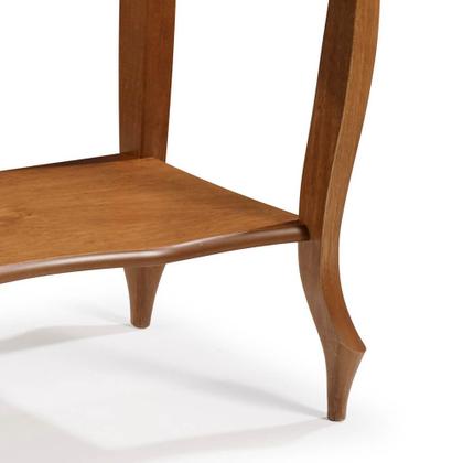 Imagem de Aparador para Sala Pés Luiz XV com Gaveta e Prateleira 1019P Linz Móveis - Imbuia Glazer