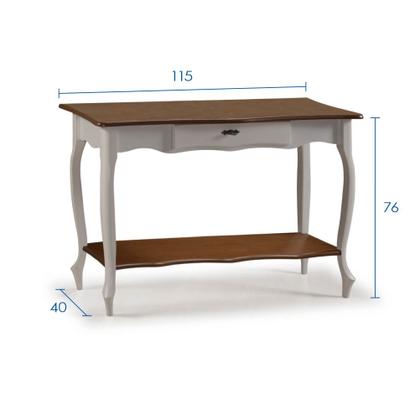 Imagem de Aparador para Sala Pés Luiz XV com Gaveta e Prateleira 1019P Linz Móveis - Imbuia Glazer