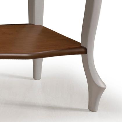 Imagem de Aparador para Sala Pés Luiz XV com Gaveta e Prateleira 1019P Linz Móveis - Imbuia Glazer