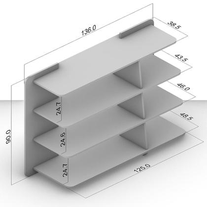 Imagem de Aparador Pietra Branco e Naval