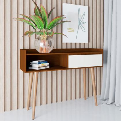 Imagem de Aparador Retrô Delta Freijó com Off White - MoveisAqui