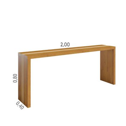 Imagem de Aparador Rubi Gold 200cm para Sala Estar Imbuia