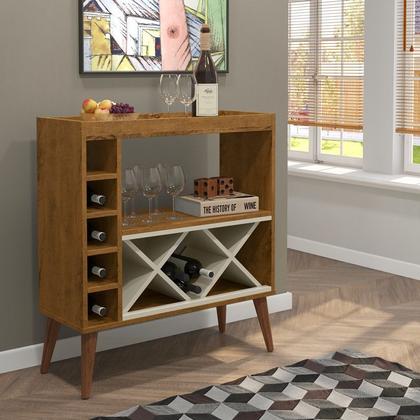 Imagem de Aparador Sala com Adega em X Dinamarca Estilo Retrô Pés Palito Cores - JM Casa dos Moveis