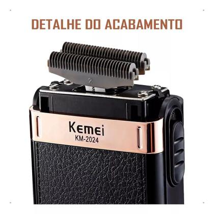 Imagem de Aparador Shaver Kemei KM-2024 - Para quem busca um estilo moderno e bem definido.