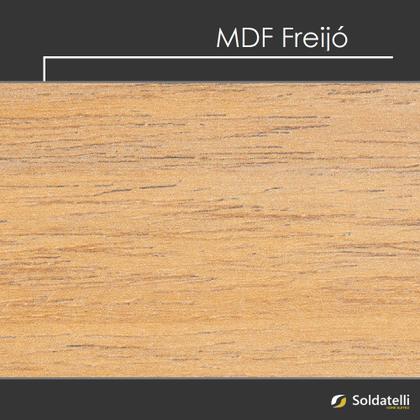 Imagem de Aparador Veneza Aço Carbono Preto MDF Várias Cores Tam M - Datelli Design