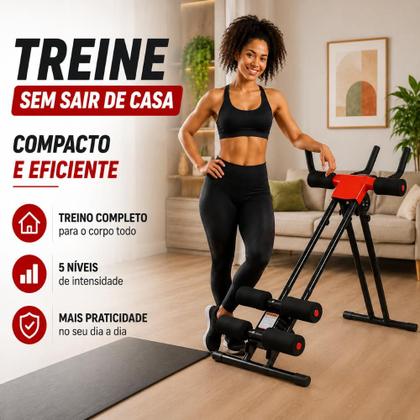 Imagem de Aparelho Abdominal 5 Níveis De Intensidade Cor Preto