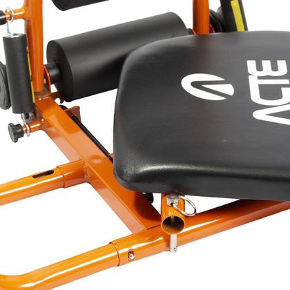 Imagem de Aparelho Abdominal Ab Core Plus, Assento Giratório, Laranja E Preto, E8, Acte Sports