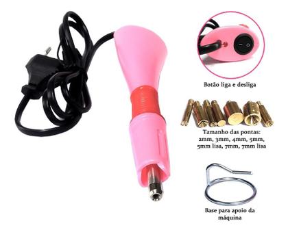 Imagem de Aparelho Aplicador Strass + 100 Hotfix Suporte E 07 Pontas.