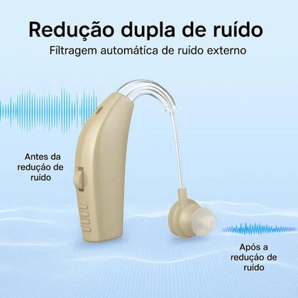 Imagem de Aparelho Auditivo Alta Potência Noise 10 Original Sem Ruído Bege