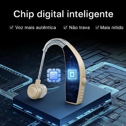 Imagem de Aparelho Auditivo Alta Potência Noise 10 Original Sem Ruído Bege
