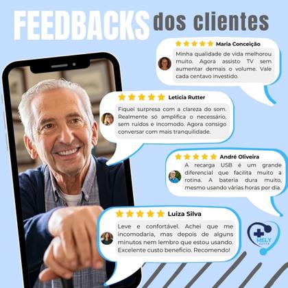 Imagem de Aparelho Auditivo M78 16 Canais Controle App Bluetooth Sem Ruido Bege