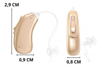 Imagem de Aparelho Auditivo M78 16 Canais Controle App Bluetooth Sem Ruido Bege
