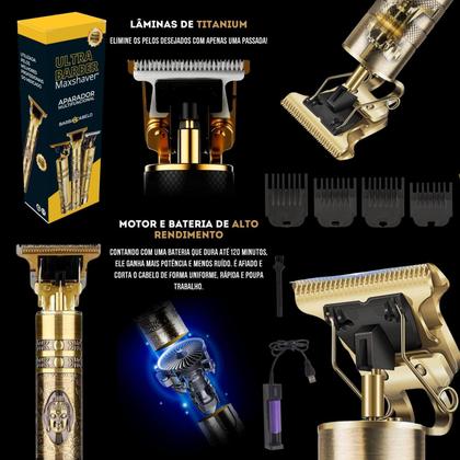 Imagem de Aparelho De Barbear Cortar Cabelo Ultra Barber Maxshave 10W