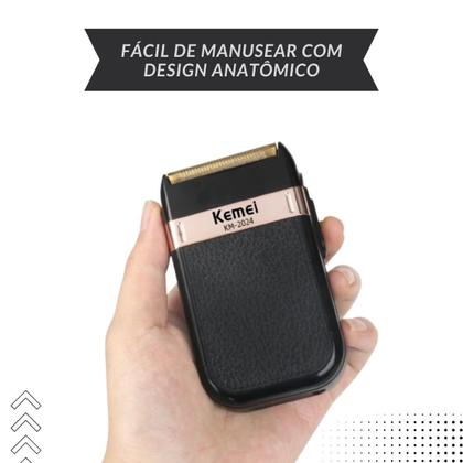 Imagem de Aparelho De Barbear Kemei Km2024 - Bivolt E Profissional