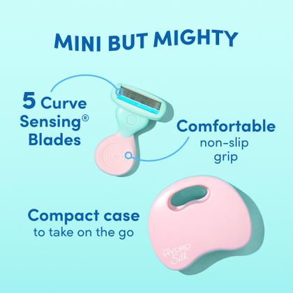 Imagem de Aparelho de Depilar Schick Hydro Silk Mini 5 Lâminas com Estojo de Viagem